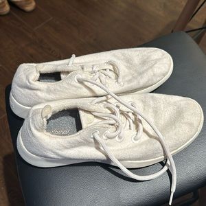 allbirds Natural White Wool Runner Shoes